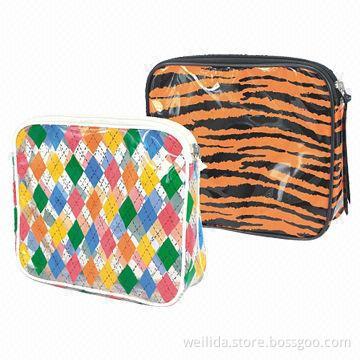 Beautiful Clear Cosmetic Bags, Customized Logos and Designs Welcomed